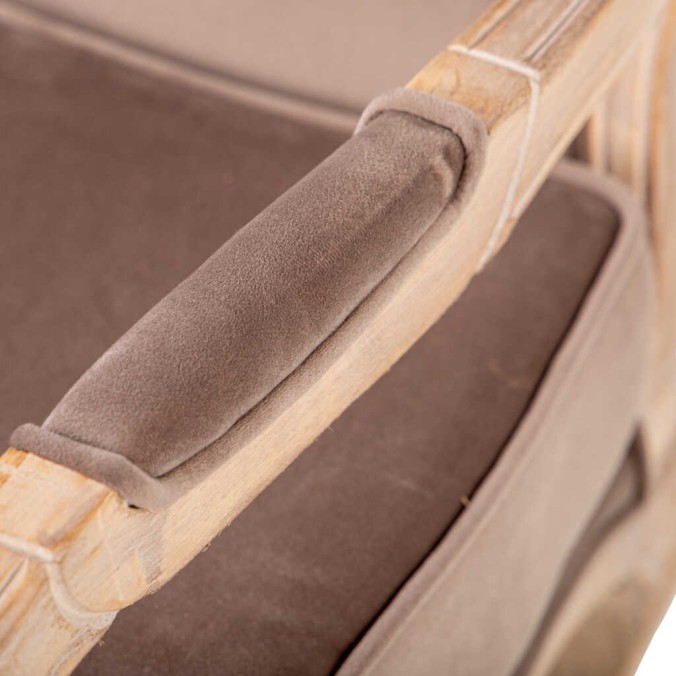butacamadera-velvet marron 70x72x93 cm