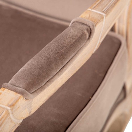 butacamadera-velvet marron 70x72x93 cm