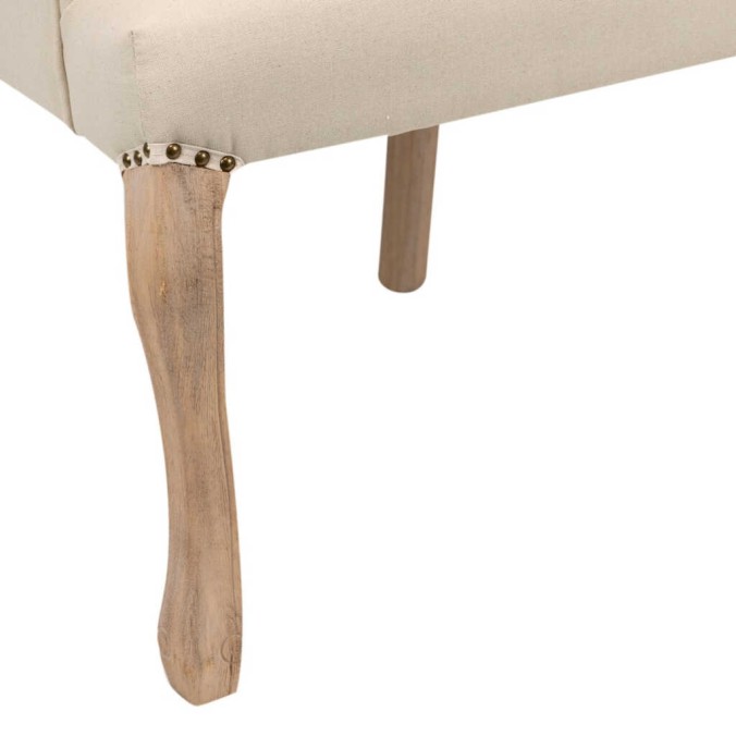 butaca lino beige capit. patas madera 59x62x85 cm butaca lino beige capit. patas madera 59x62x85 cm