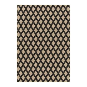 Alfombra exterior Tatami Design rejilla beige - varios tamaños