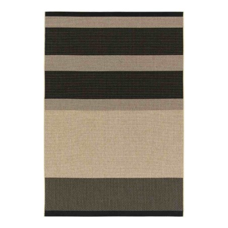 Alfombra de exterior Tatami Design negro y beige - varios tamaños