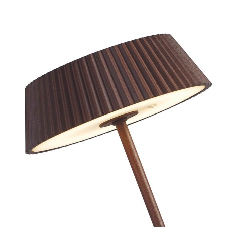 Lámpara mesa portátil LED serie Relax corten