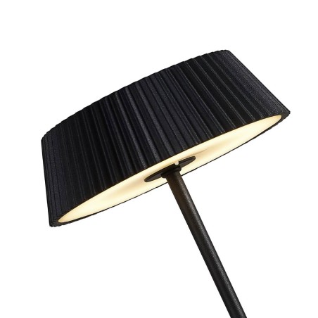 Lámpara mesa portátil LED serie Relax negro