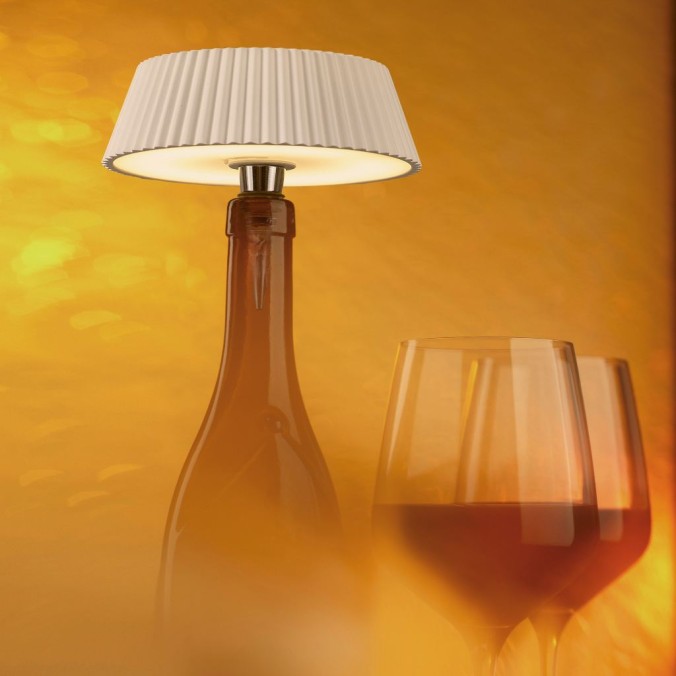 Lámpara LED color marrón para instalar en botella de vidrio