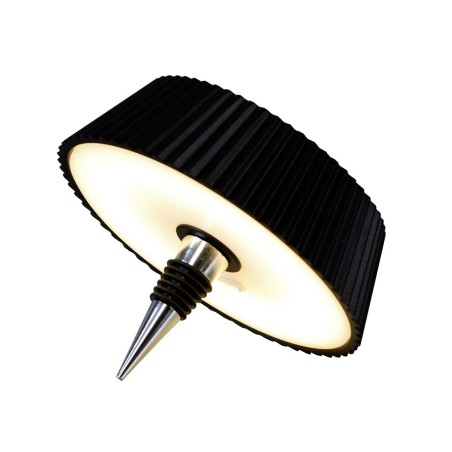 Lámpara LED color negro para instalar en botella de vidrio