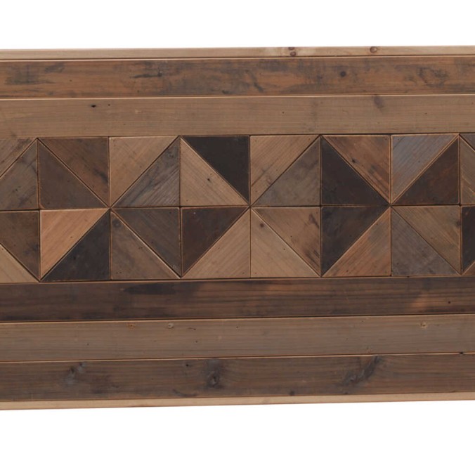 Cabezal mosaico madera natural fabricación artesana 145x60cm