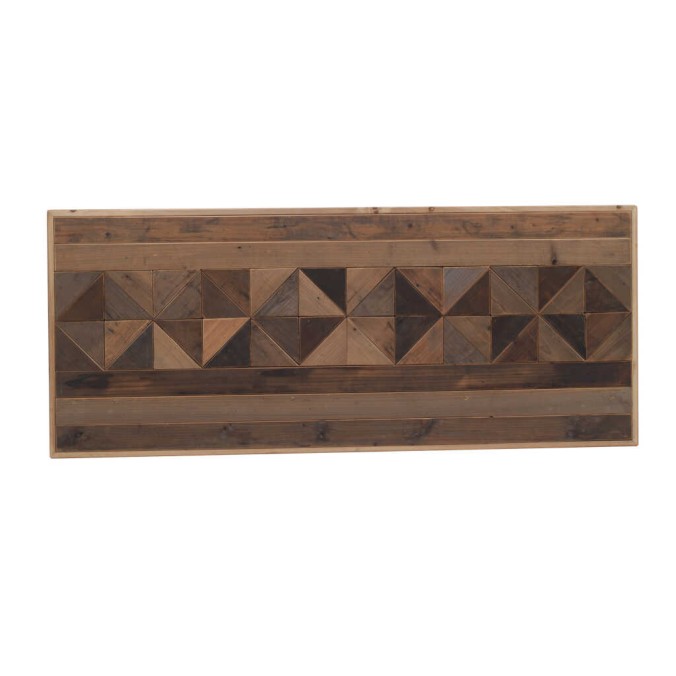 Cabezal mosaico madera natural fabricación artesana 145x60cm