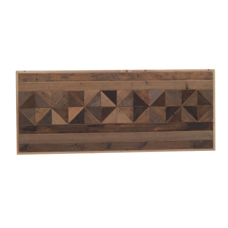 Cabezal mosaico madera natural fabricación artesana 145x60cm