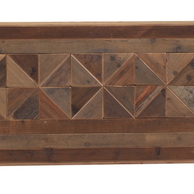 Cabezal mosaico madera natural fabricación artesana 110x60cm