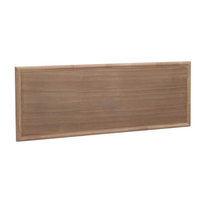 Cabezal liso de madera de fresno tono natural 165x60cm