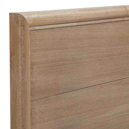 Cabezal liso de madera de fresno tono natural 165x60cm