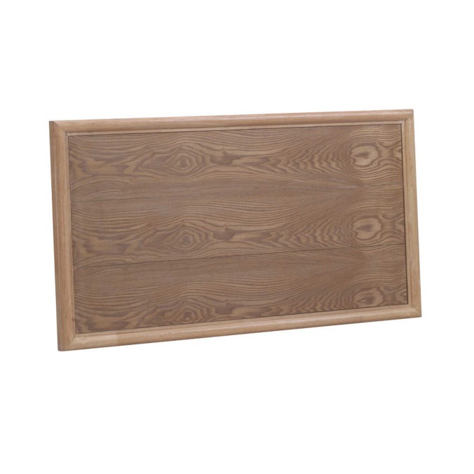 Cabezal liso de madera de fresno tono natural 110x60cm