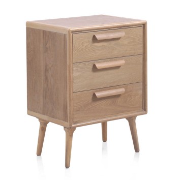 Mesilla 3 cajones madera de fresno tono natural 49x35x85h