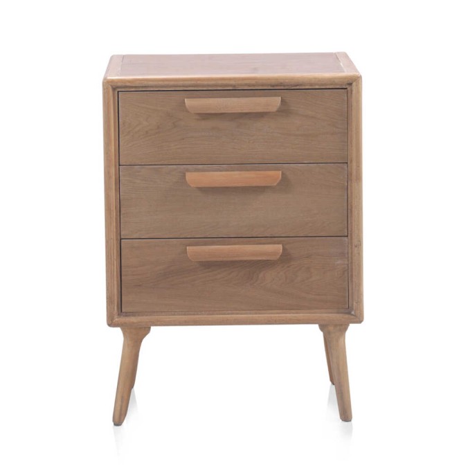 Mesilla 3 cajones madera de fresno tono natural 49x35x85h