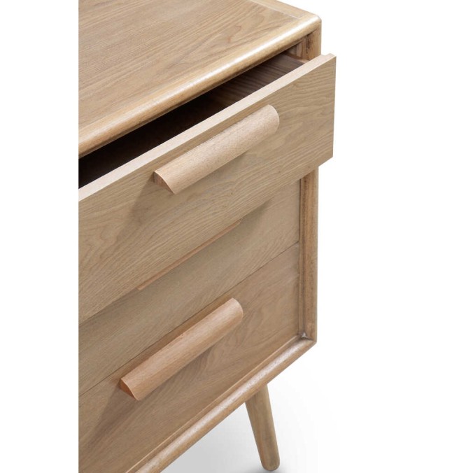 Mesilla 3 cajones madera de fresno tono natural 49x35x85h