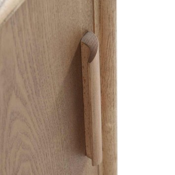 Mesita de noche madera de fresno tono natural 45x40x72h 2