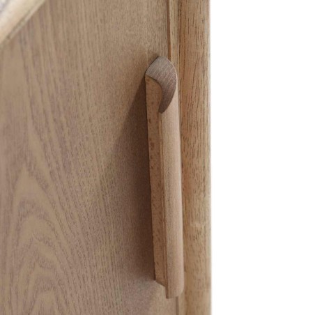 Mesita de noche madera de fresno tono natural 45x40x72h