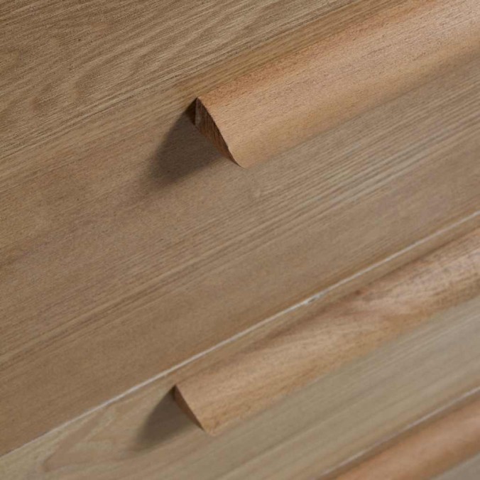 SInfonier 5 cajones madera de fresno tono natural 54x40x122h