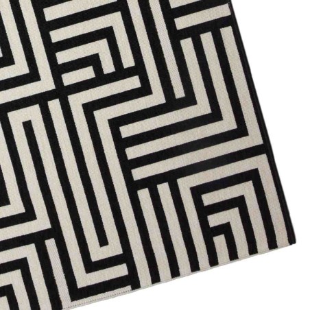 Alfombra de exterior METROPOLITAN trama negro - varios tamaños