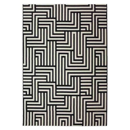 Alfombra de exterior METROPOLITAN trama negro - varios tamaños