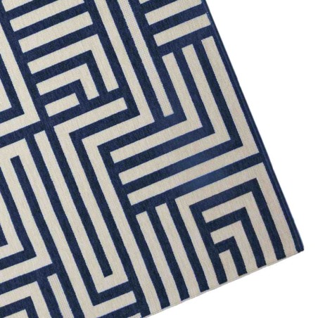 Alfombra de exterior METROPOLITAN trama azul - varios tamaños