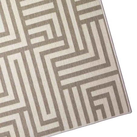 Alfombra de exterior METROPOLITAN trama beige - varios tamaños