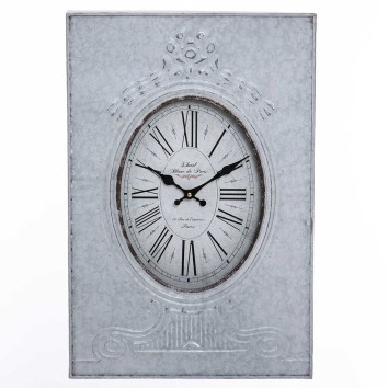 reloj pared metal / mdf 40x5x60 cm