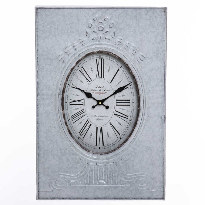 reloj pared metal / mdf 40x5x60 cm