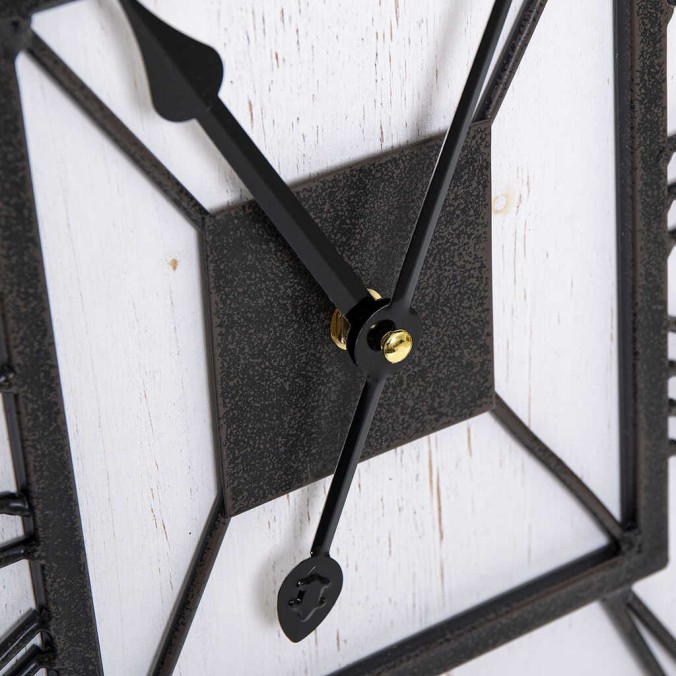reloj pared metal / mdf 59x5x70 cm
