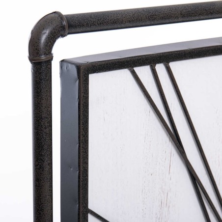 reloj pared metal / mdf 59x5x70 cm