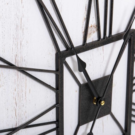 reloj pared metal / mdf 59x5x70 cm