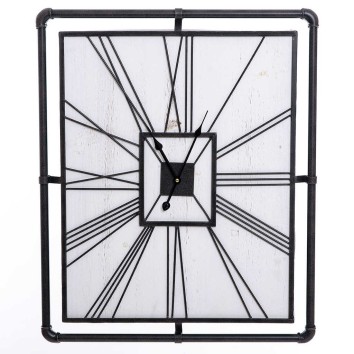 reloj pared metal / mdf 59x5x70 cm