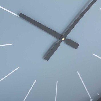 reloj pared cristal / mdf / metal  60x6x60 cm 2