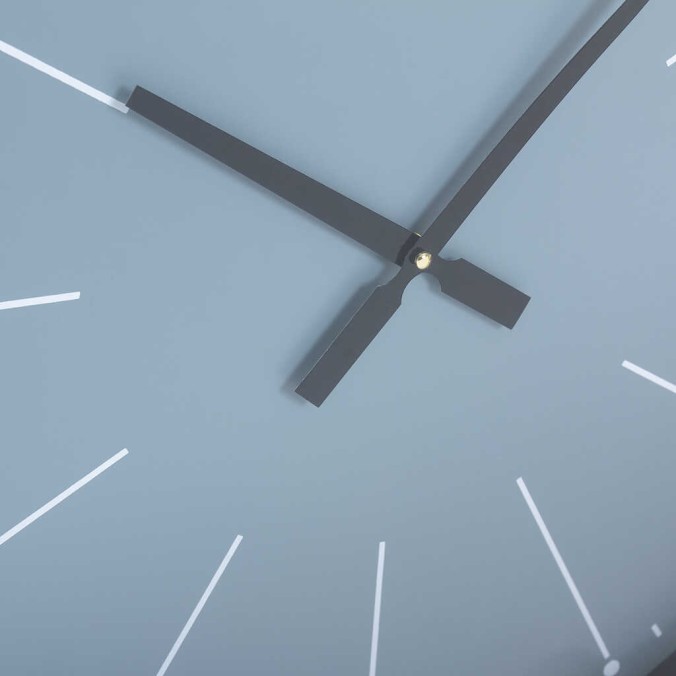 reloj pared cristal / mdf / metal  60x6x60 cm