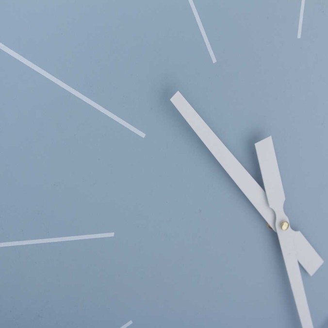 reloj pared cristal / mdf / metal 60x6x60 cm