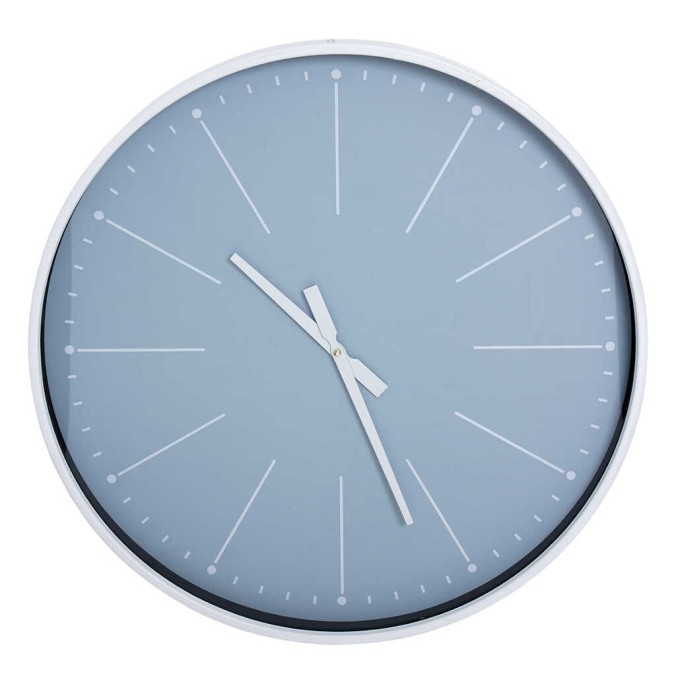 reloj pared cristal / mdf / metal 60x6x60 cm