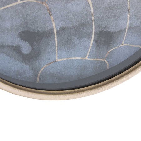 reloj pared cristal / mdf / metal 40x6x40 cm