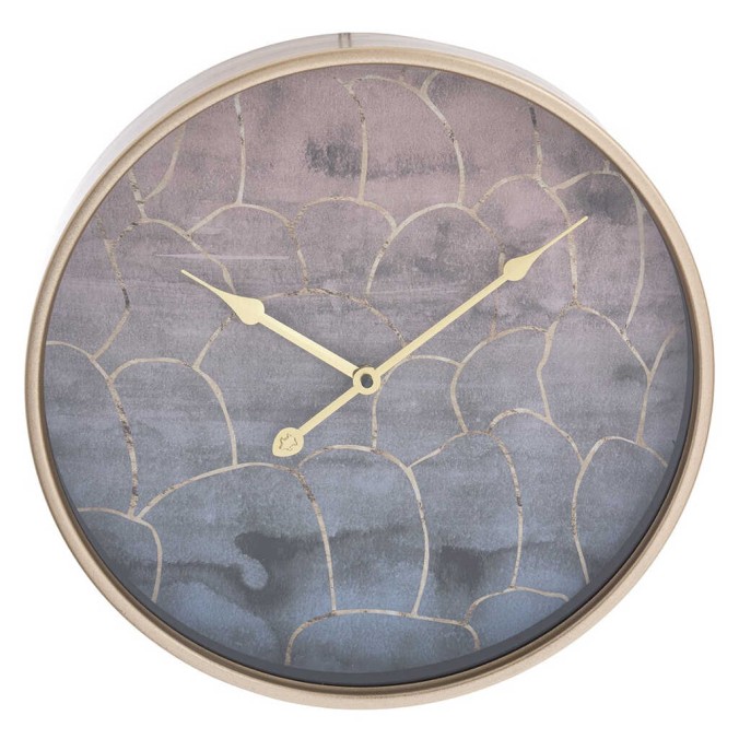 reloj pared cristal / mdf / metal 40x6x40 cm