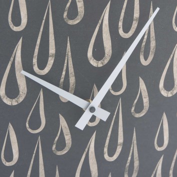 reloj pared cristal / mdf / metal 40x6x40 cm 2