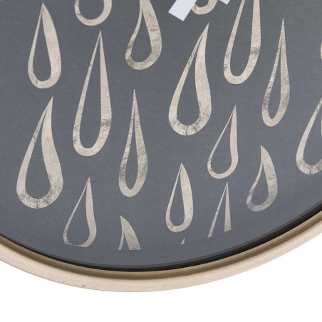 reloj pared cristal / mdf / metal 40x6x40 cm