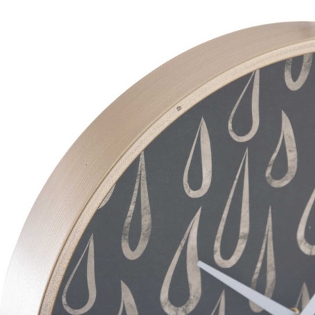 reloj pared cristal / mdf / metal 40x6x40 cm