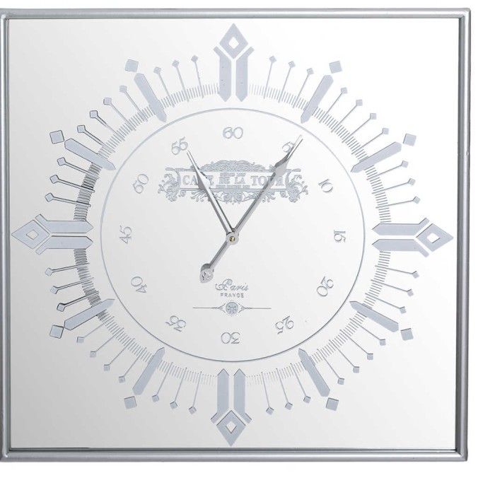 reloj pared cristal / mdef / metal 60x5x60 cm reloj pared cristal / mdef / metal 60x5x60 cm