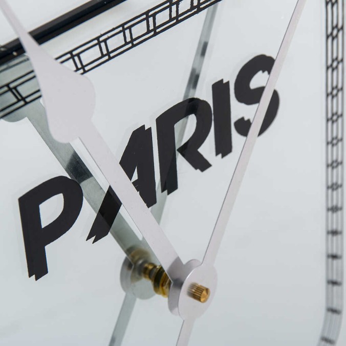 reloj pared espejo / mdf / metal 60x5x60 cm