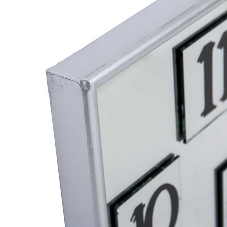 reloj pared espejo / mdf / metal 60x5x60 cm