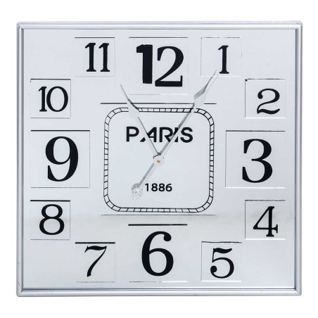 reloj pared espejo / mdf / metal 60x5x60 cm