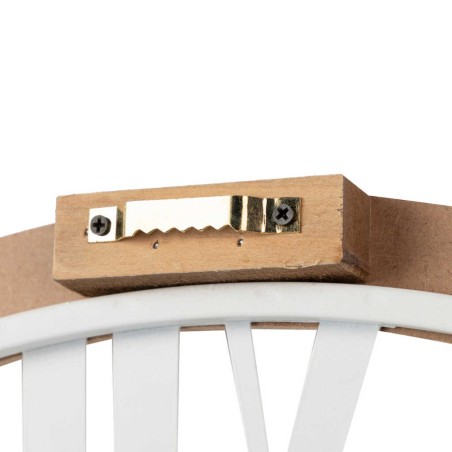 reloj pared metal madera 60x4x60 cm