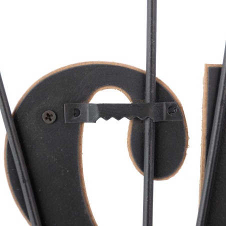 reloj pared metal madera 60x4x60 cm