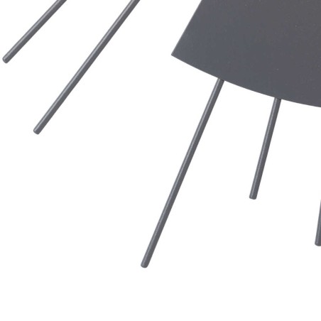 reloj pared metal madera 60x4x60 cm