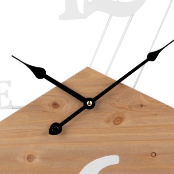 reloj pared metal madera 50x3x50 cm 2
