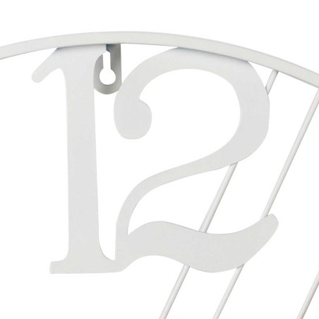 reloj pared metal madera 50x3x50 cm